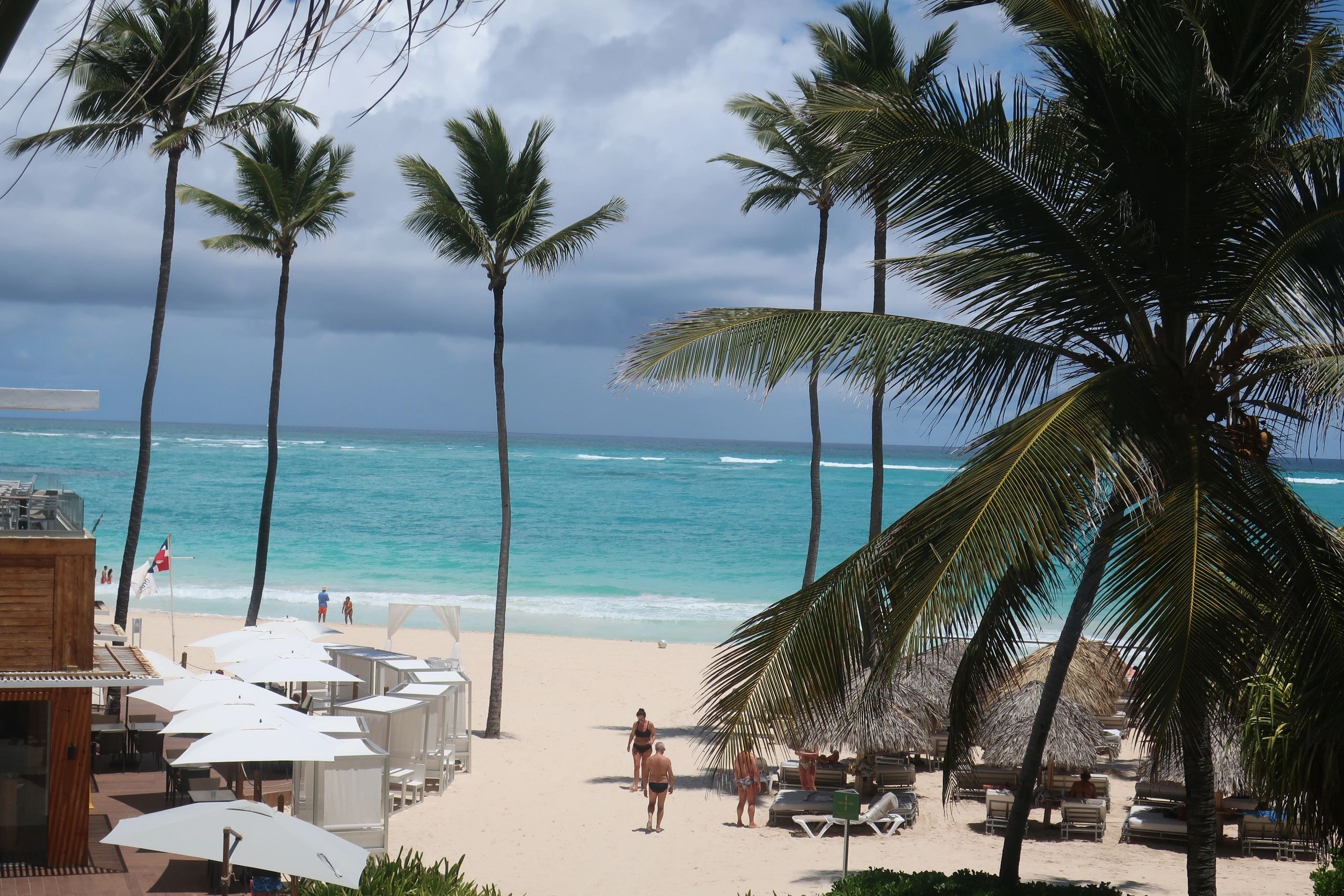 Beach view at the resort