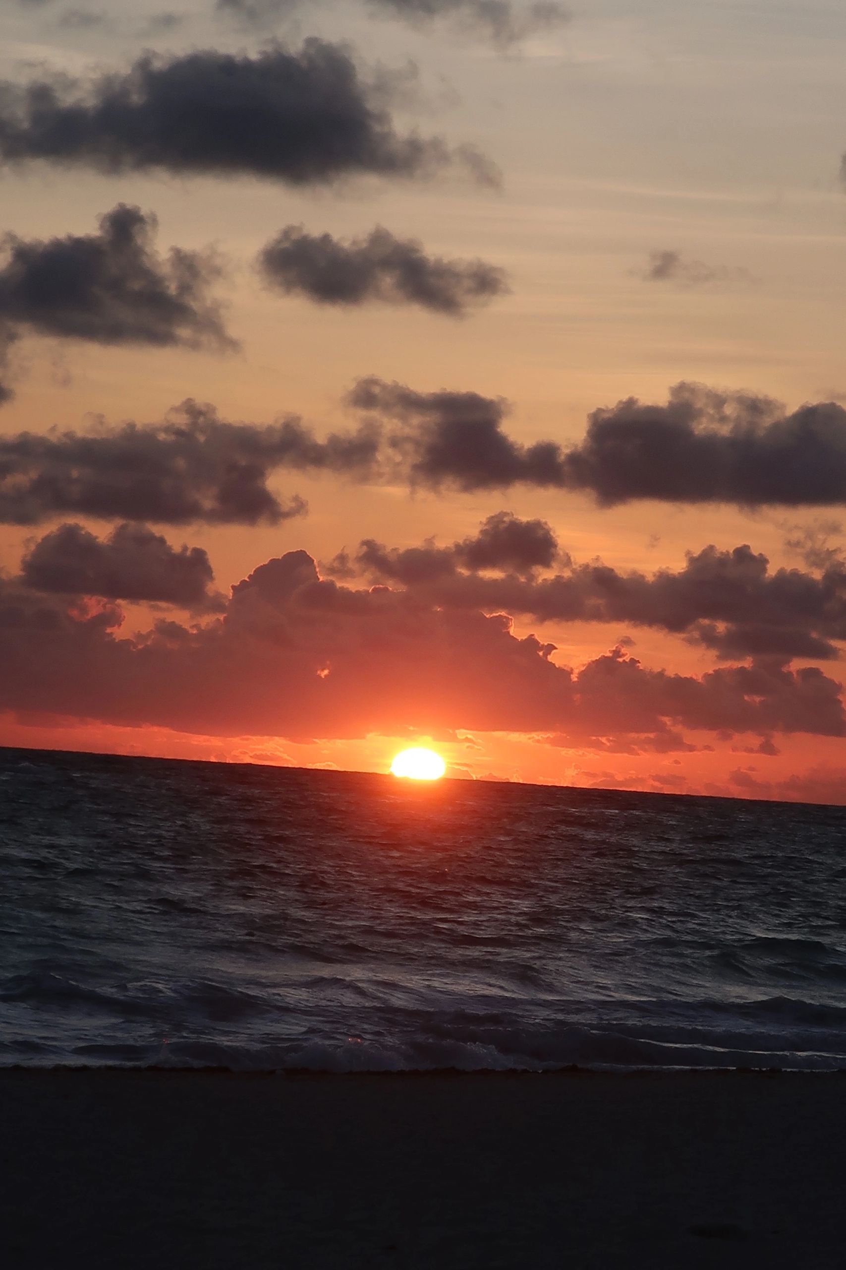 Sunset over the ocean